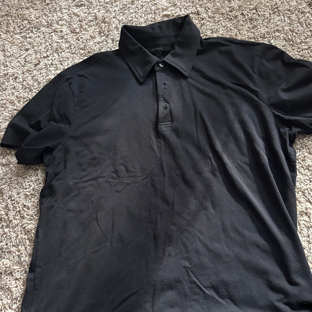 Express Black Polo Shirt